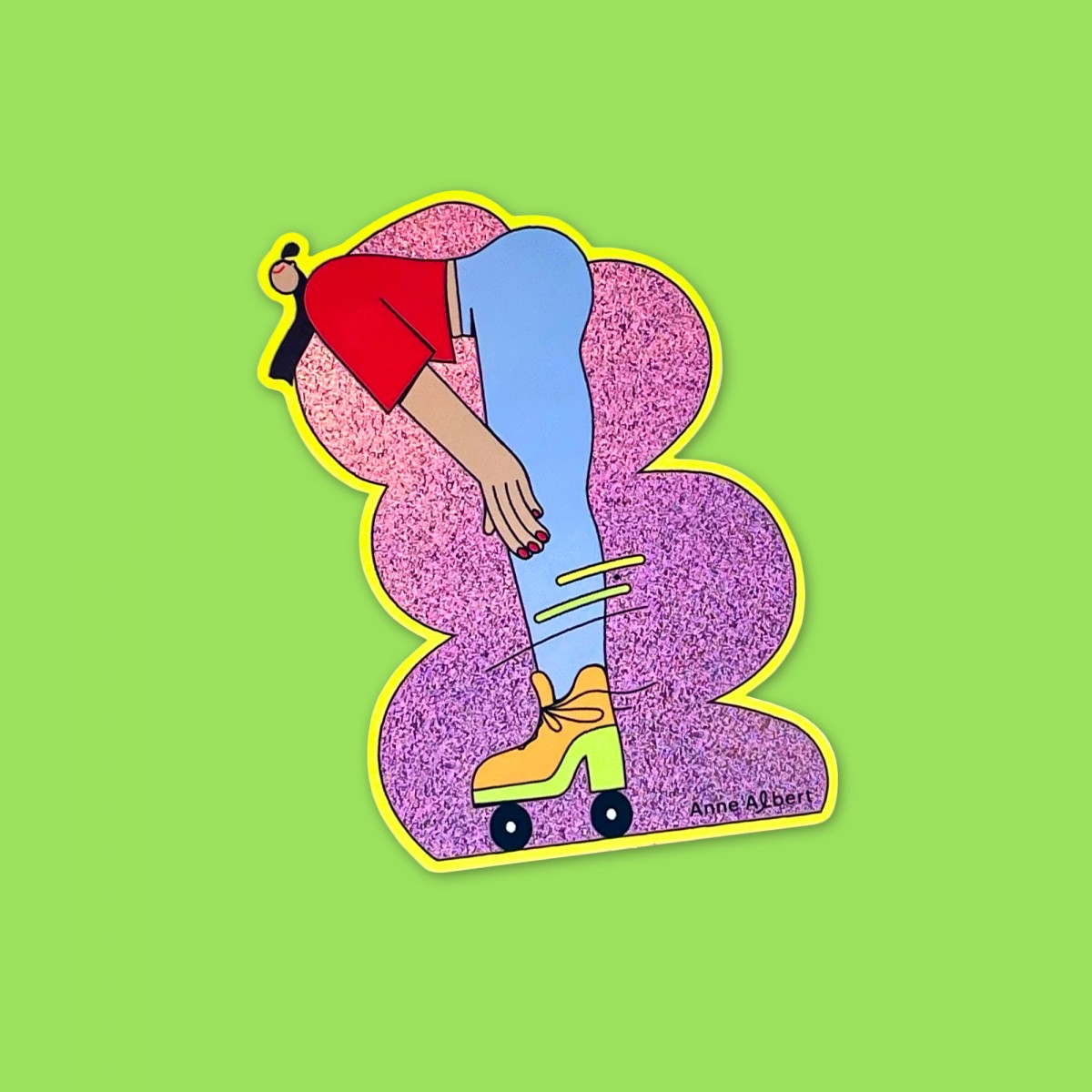 Anne Albert – Sticker – Rollerskate