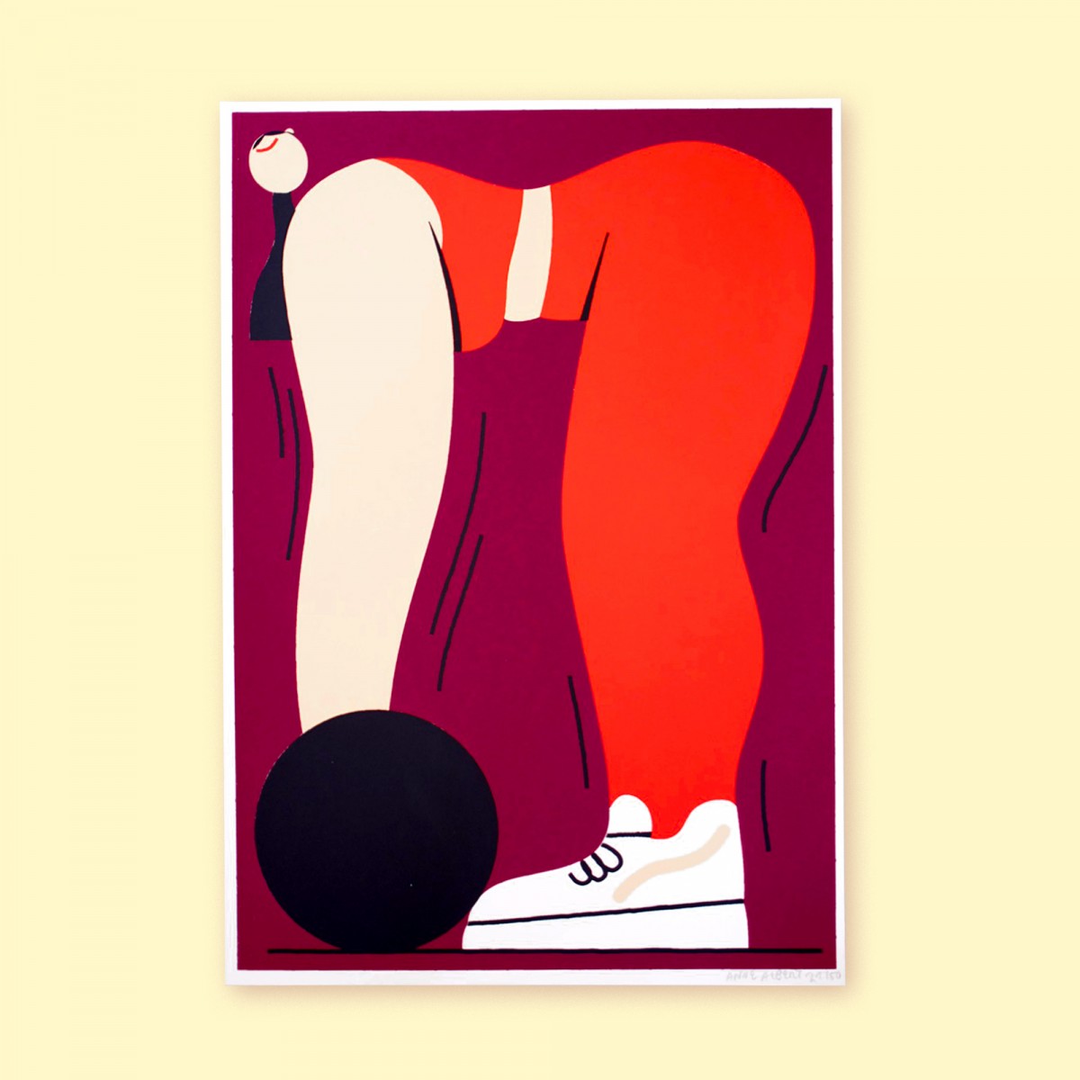 Anne Albert – Strong – Siebdruck – 21 x 30 cm (A4)
