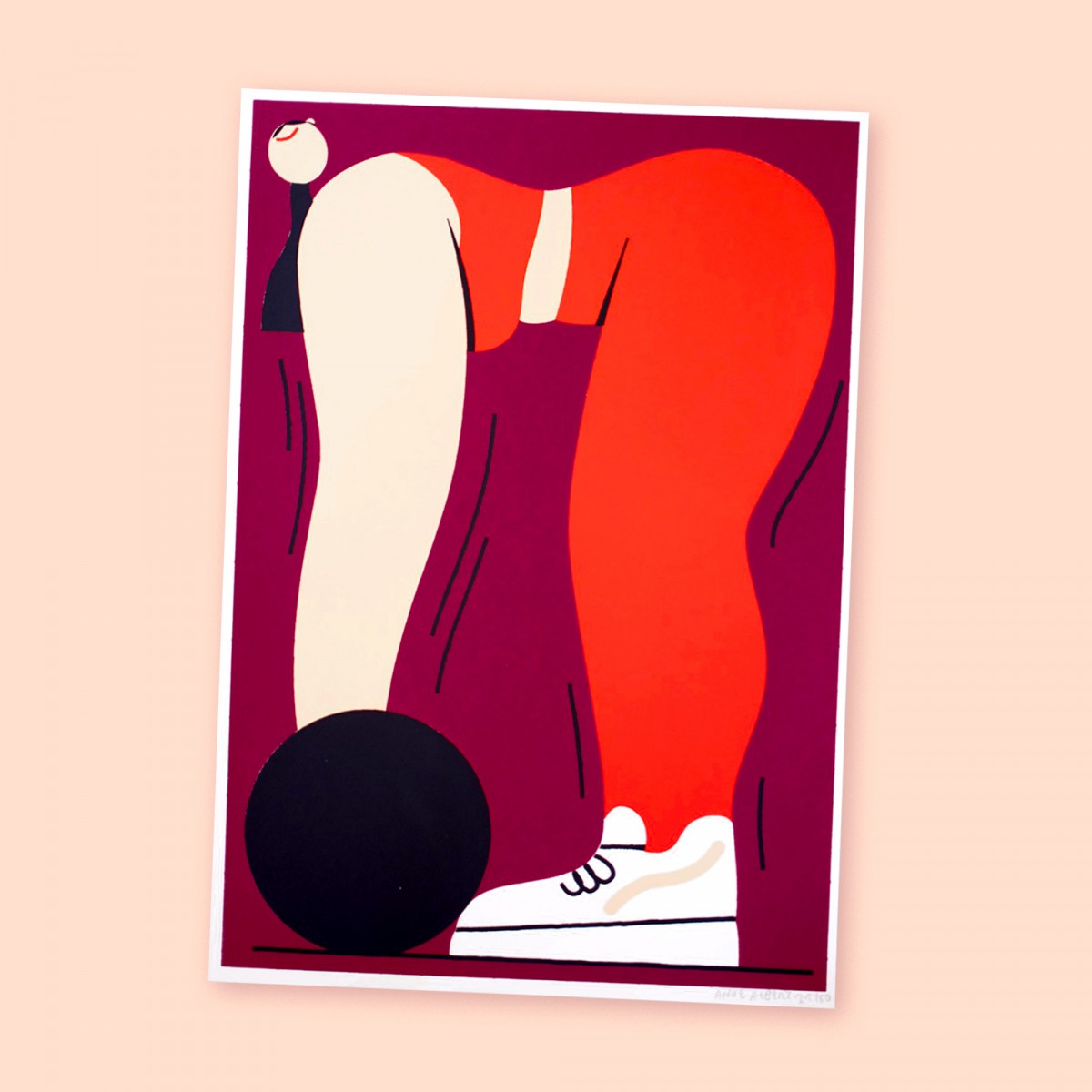 Anne Albert – Strong – Siebdruck –21 x 30 cm (A4)