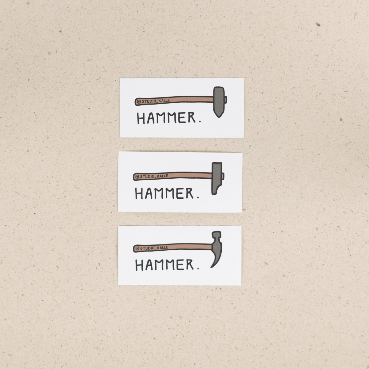 Aufkleber "Hammer" - Studio KALLE