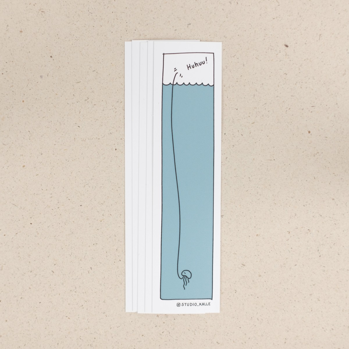 Aufkleber Huhuu-Qualle