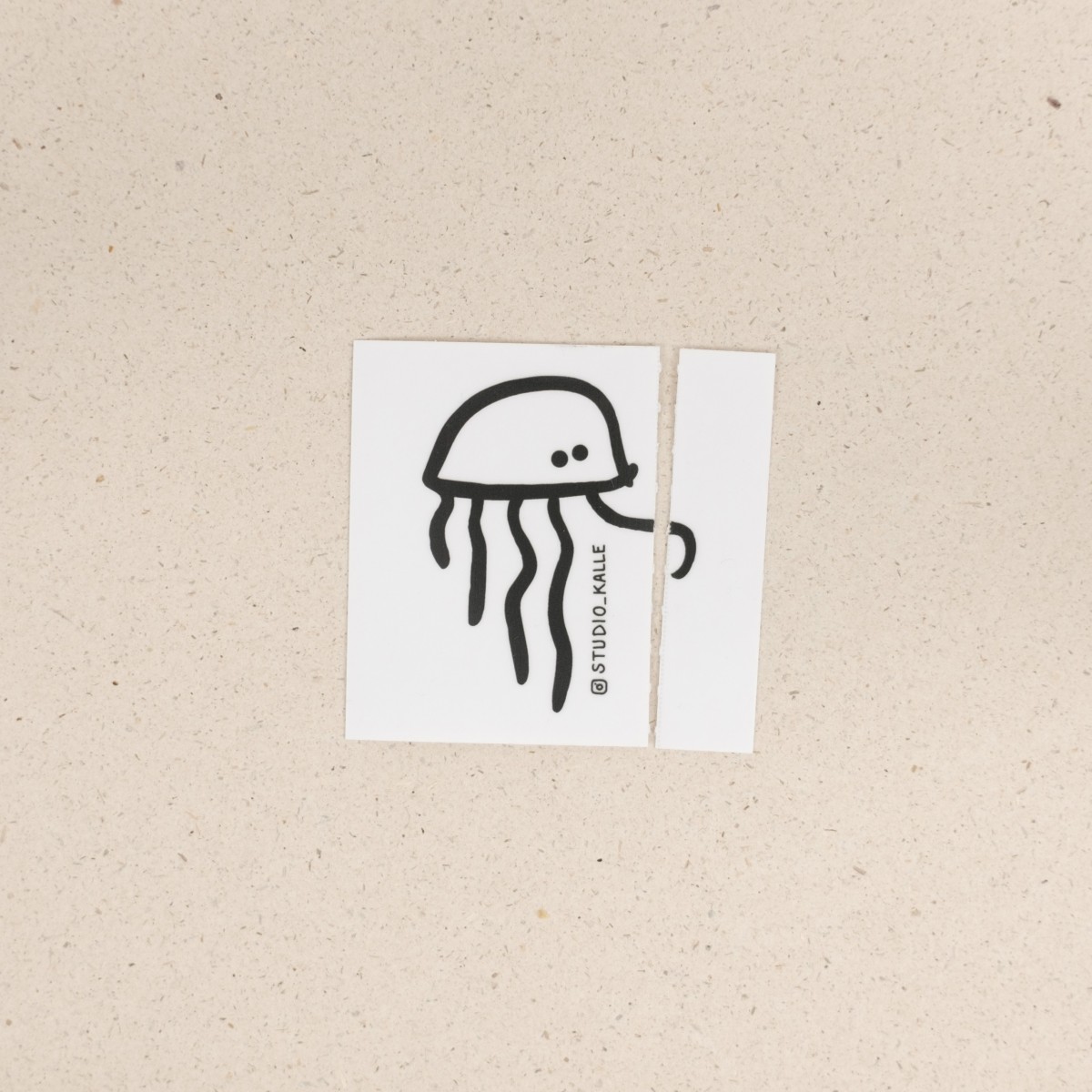 Aufkleber Langarm-Qualle