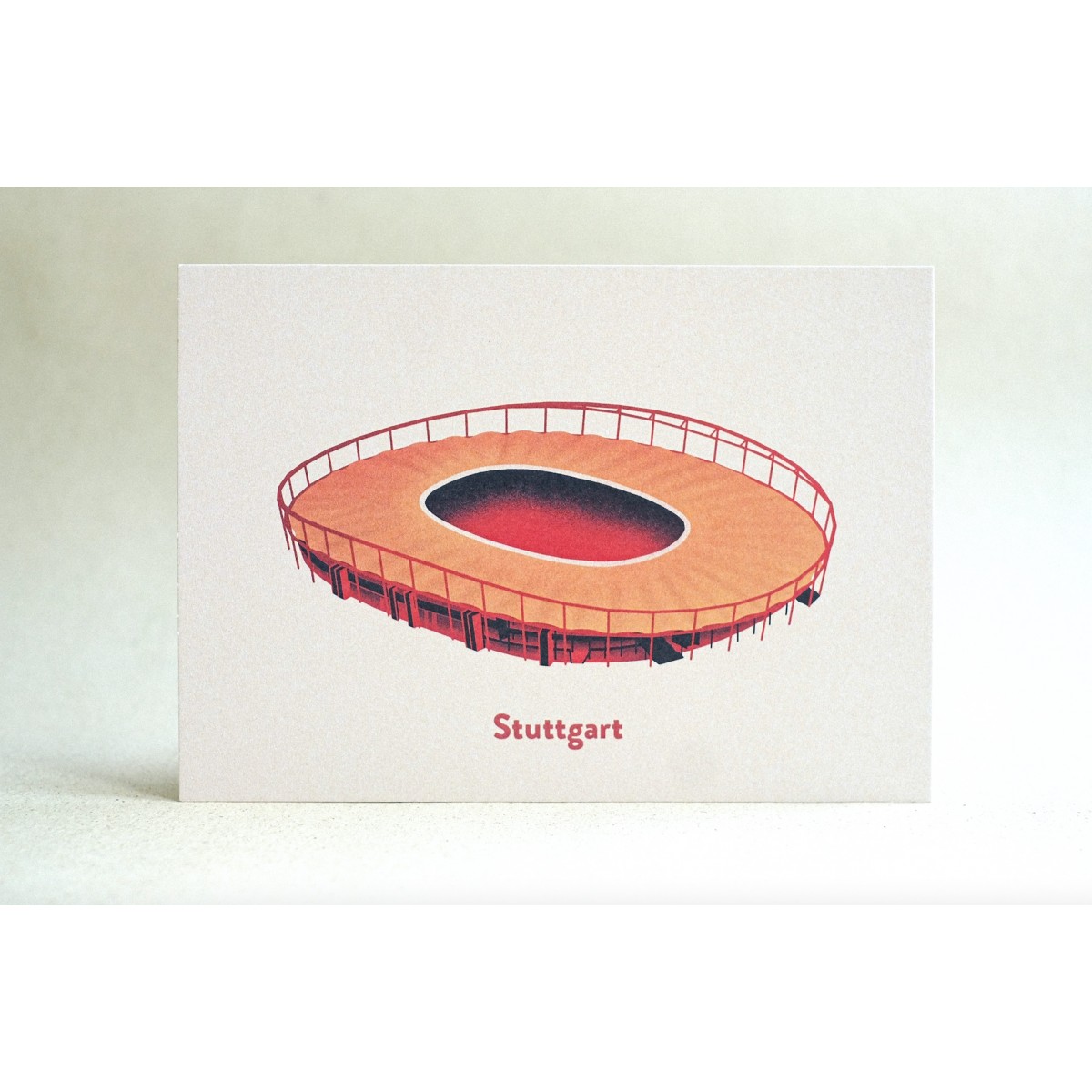 Postkarte für Fußball-Fans Stadion Stuttgart - Neckarstadion (MHPArena) | ostkarte