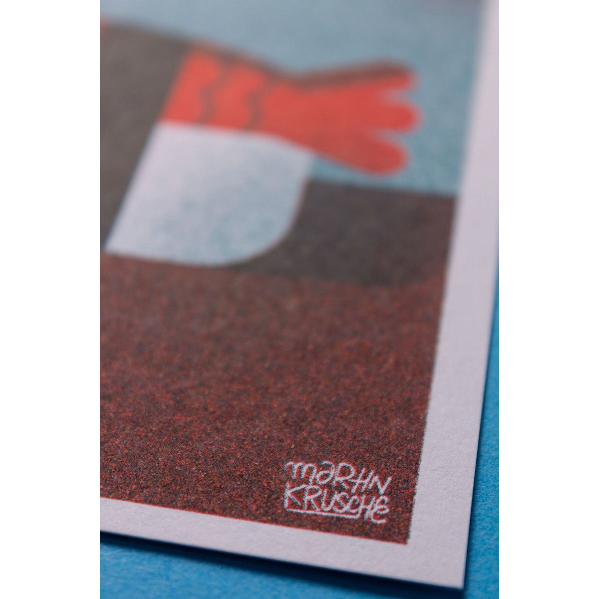 Martin Krusche - Risographie »Sushi - Prawn Nigiri«, DIN A6