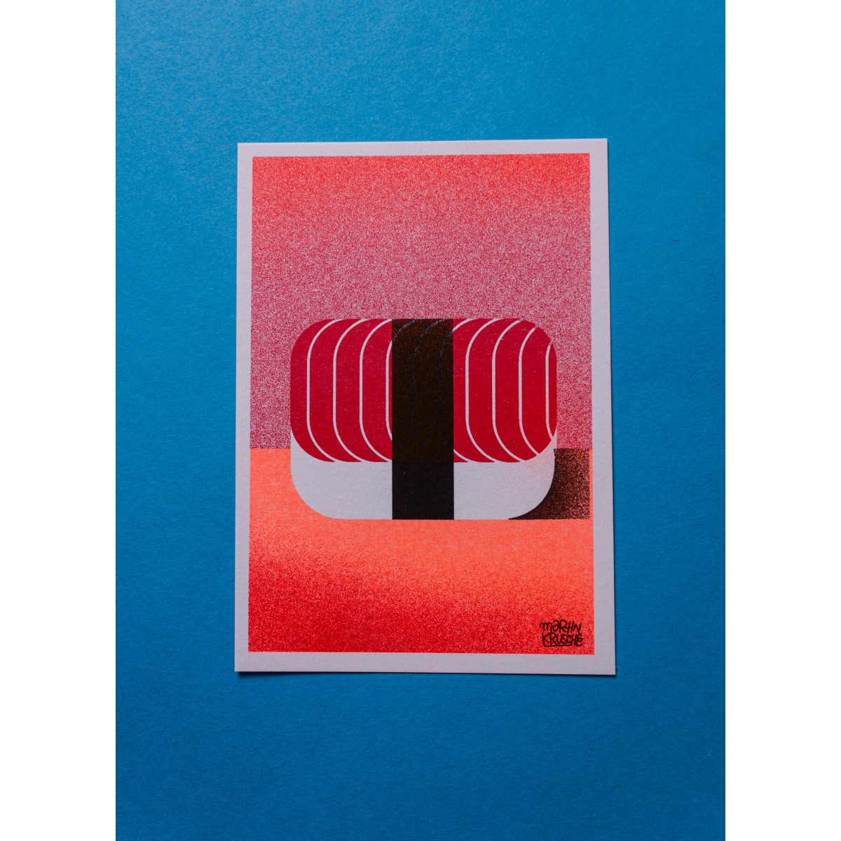 Martin Krusche - Risographie »Sushi - Thuna Nigiri«, DIN A6