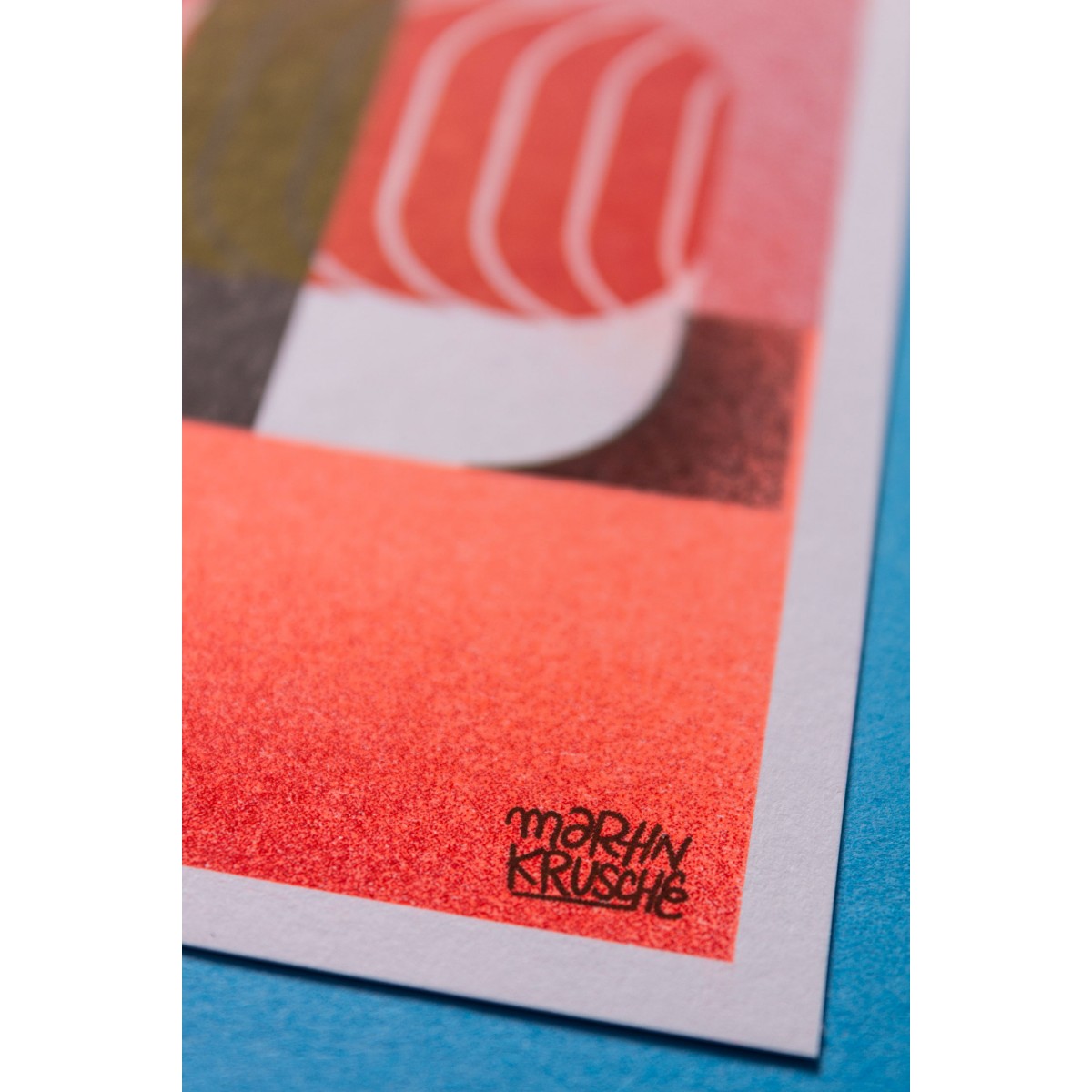 Martin Krusche - Risographie »Sushi - Thuna Nigiri«, DIN A6