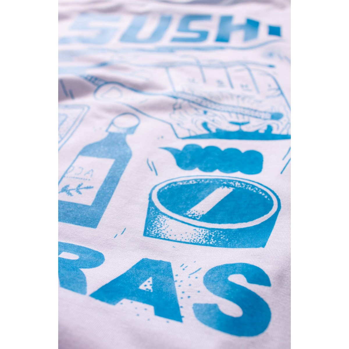 Martin Krusche - T-Shirt White »Sushi Ultras«
