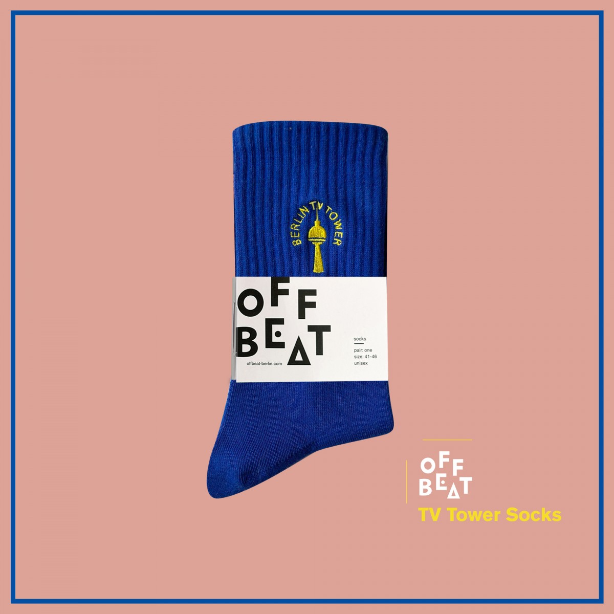 Gerippte TV Tower Socken von Offbeat