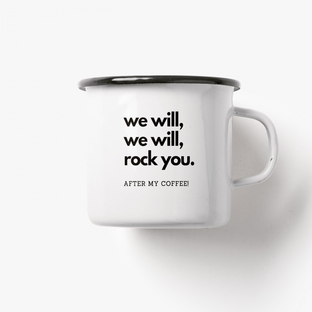 typealive / Emaillebecher Tasse / Rock You