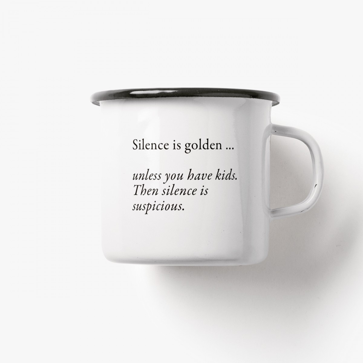 typealive / Emaillebecher Tasse / Silence