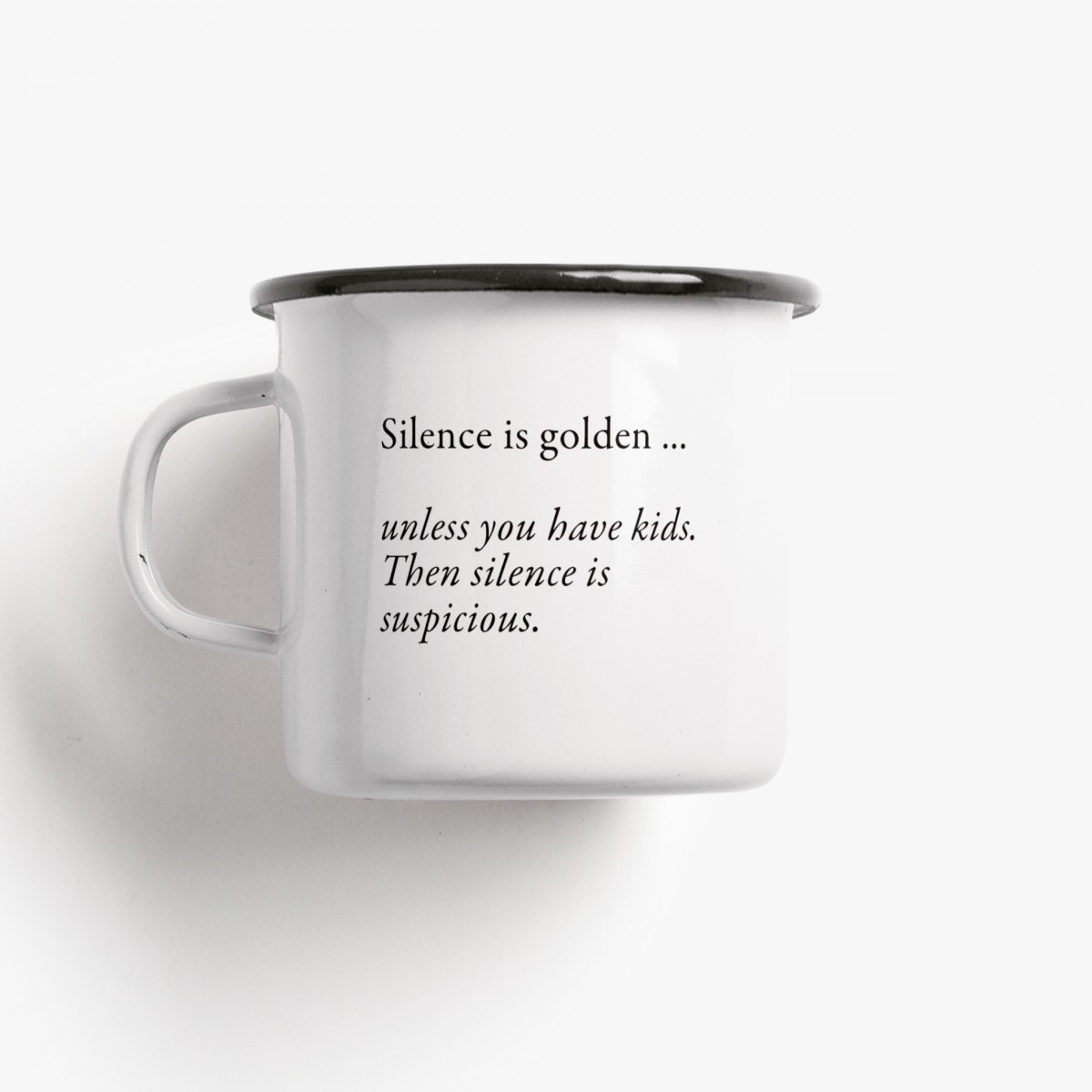 typealive / Emaillebecher Tasse / Silence