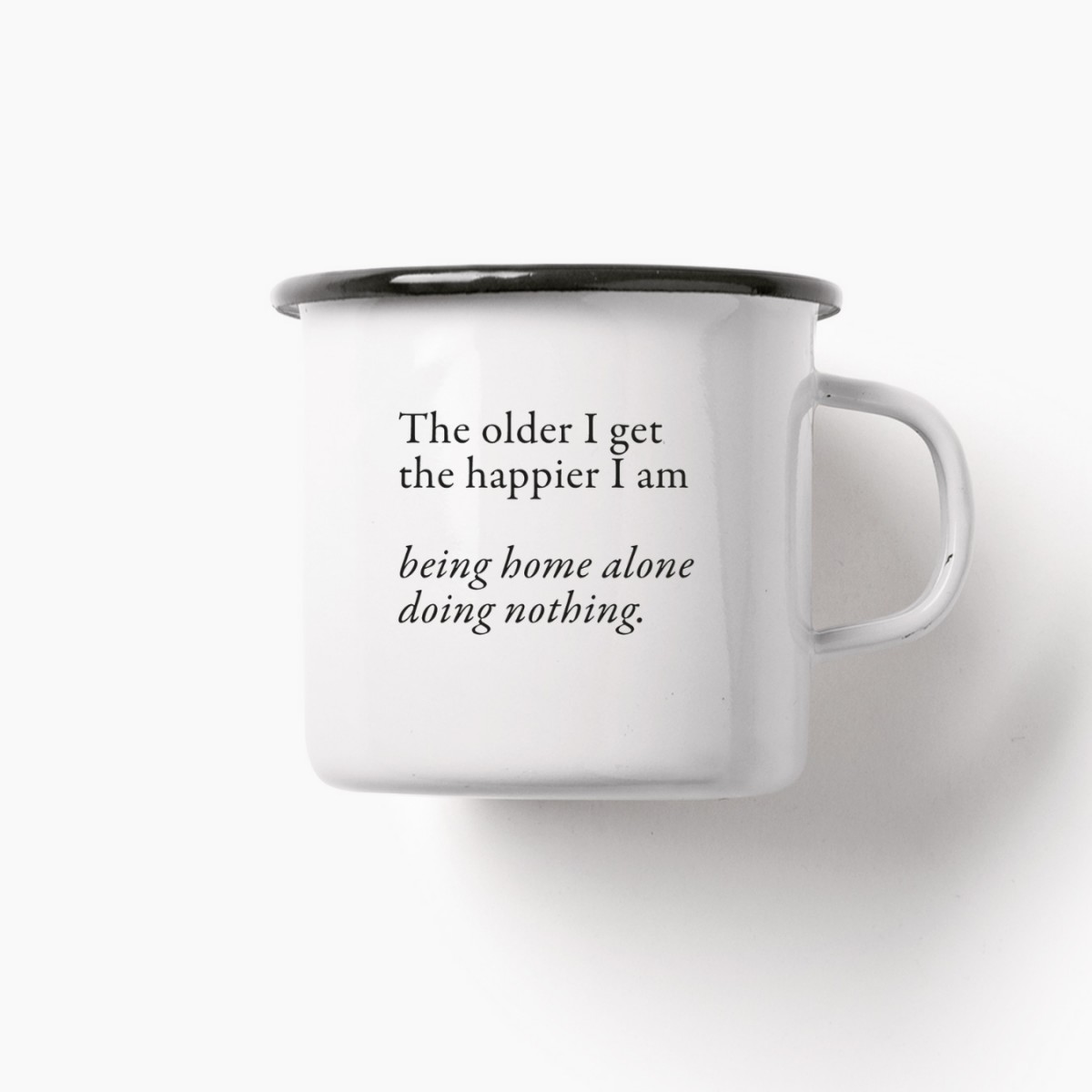 typealive / Emaillebecher Tasse / Doing Nothing