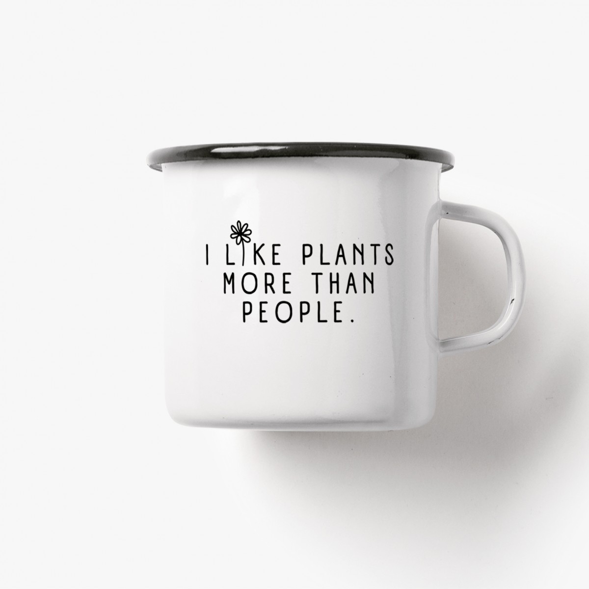 typealive / Emaillebecher Tasse / I Like Plants