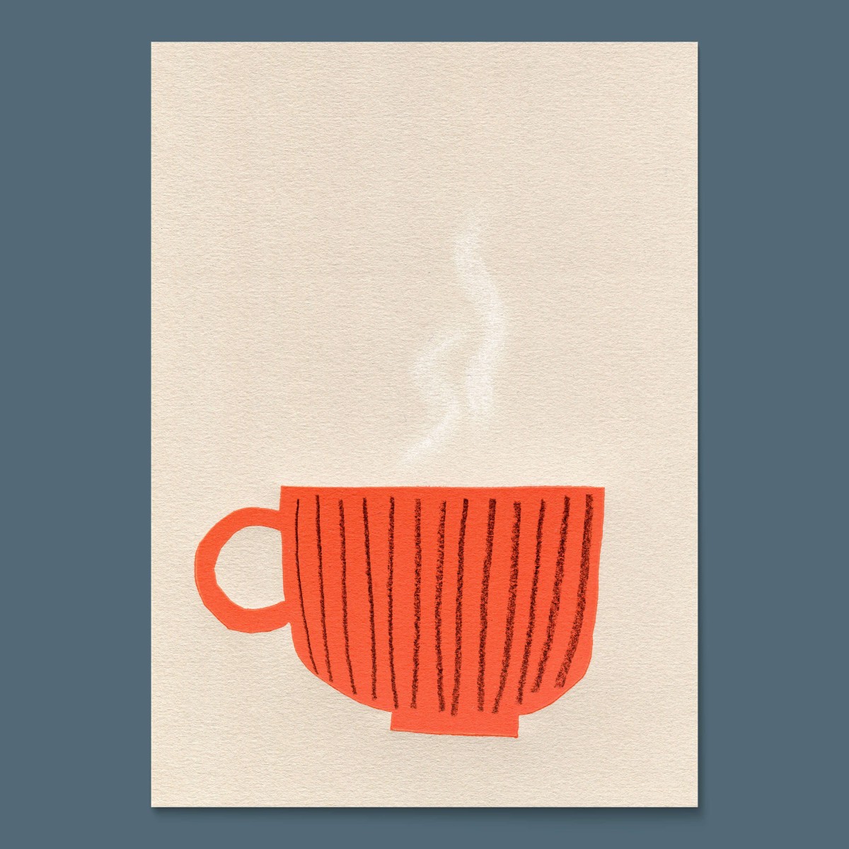 Linoldruck »Tea time« (15x21cm) / fidu—fine paper goods
