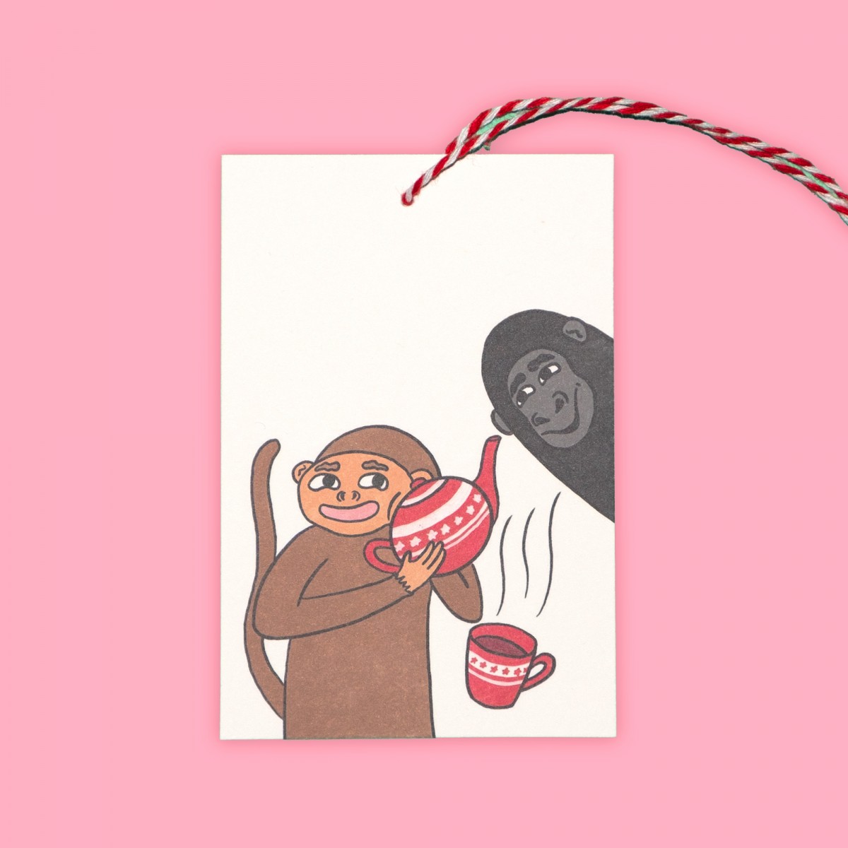 The Naughty District - »Geschenkanhänger mit Dinos und Tieren für Weihnachtsgeschenke«