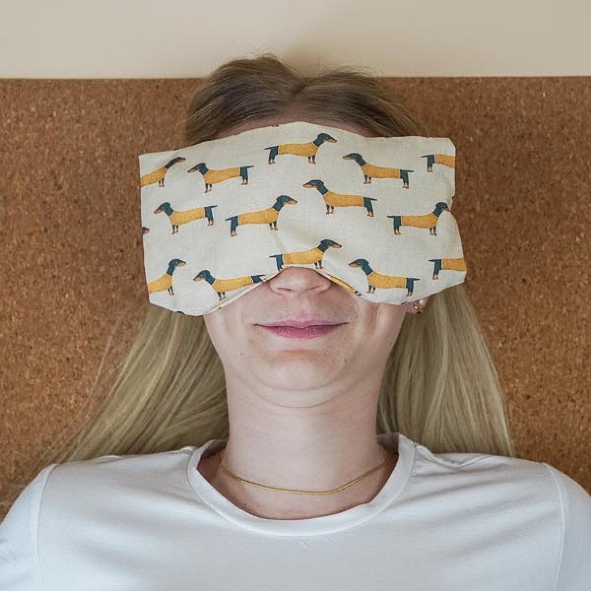 2. Yoga Augenkissen „Dackel" mit Bio Dinkel – für Meditation, Tiefenentspannung & Yoga, weicher Baumwollbezug - Tochter von Walter