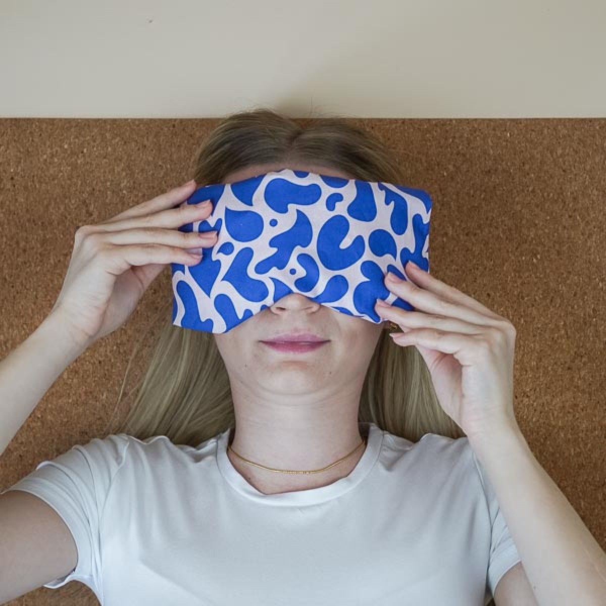 4. Augenkissen Yoga Bio Lavendel Dinkel „Pink Blau“ – für Meditation, Entspannung & Stressabbau, waschbarer Baumwollbezug - Tochter von Walter