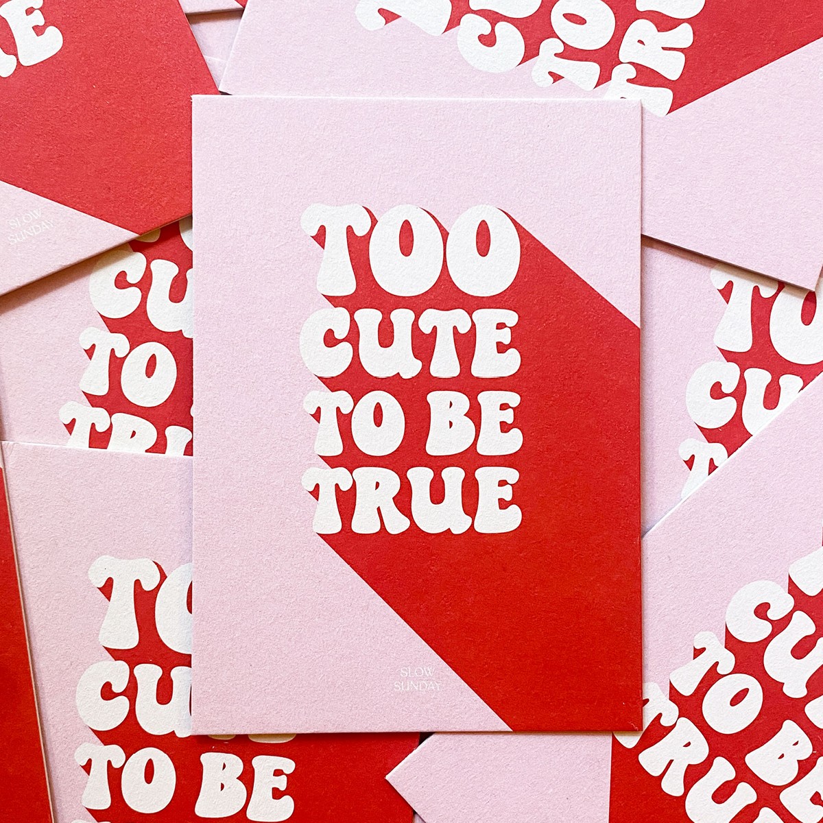 Too Cute To Be True | Grußkarte, Postkarte | Slow Sunday Studio