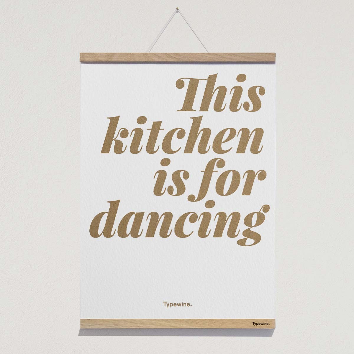 Küchenposter »Dancing« DIN A2 mit Posterleiste von Typewine