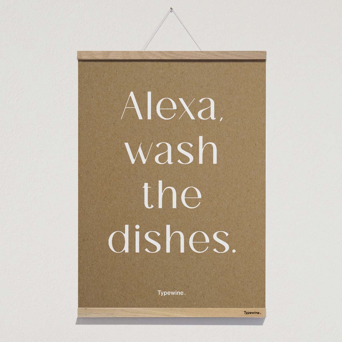 Küchenposter »Alexa« DIN A2 mit Posterleiste von Typewine
