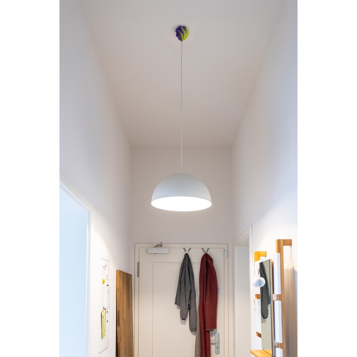 canopie® - Lampenbaldachin – Tulpe Twist Duo Grün-Lila