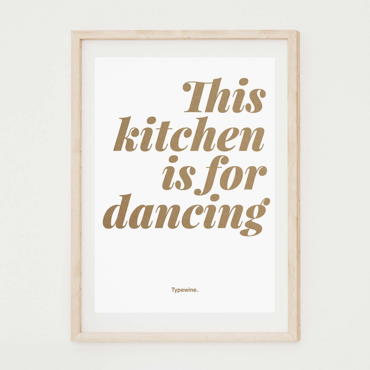 Küchenposter »Dancing« in DIN A2 von Typewine