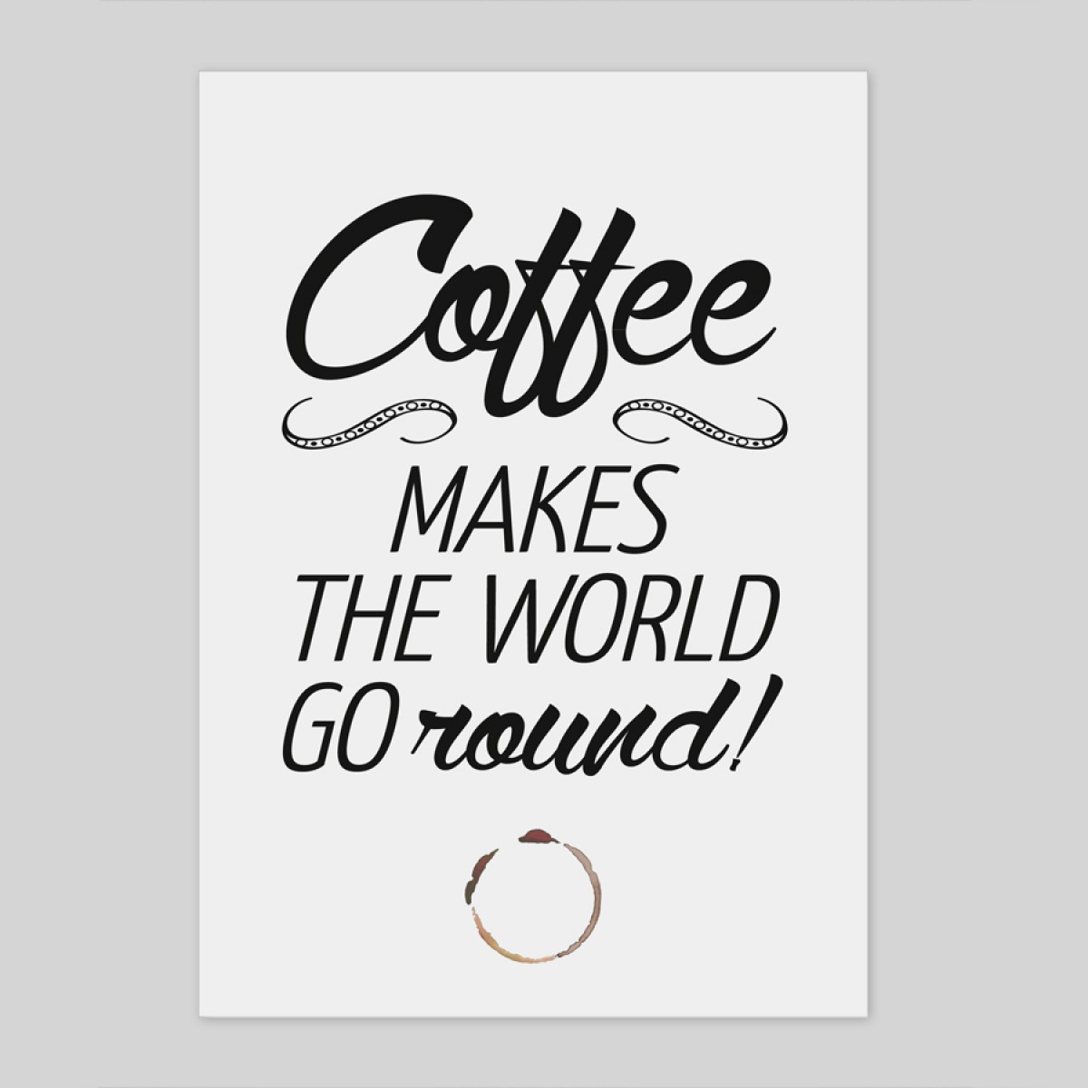 A4 Typo Print "Coffee"