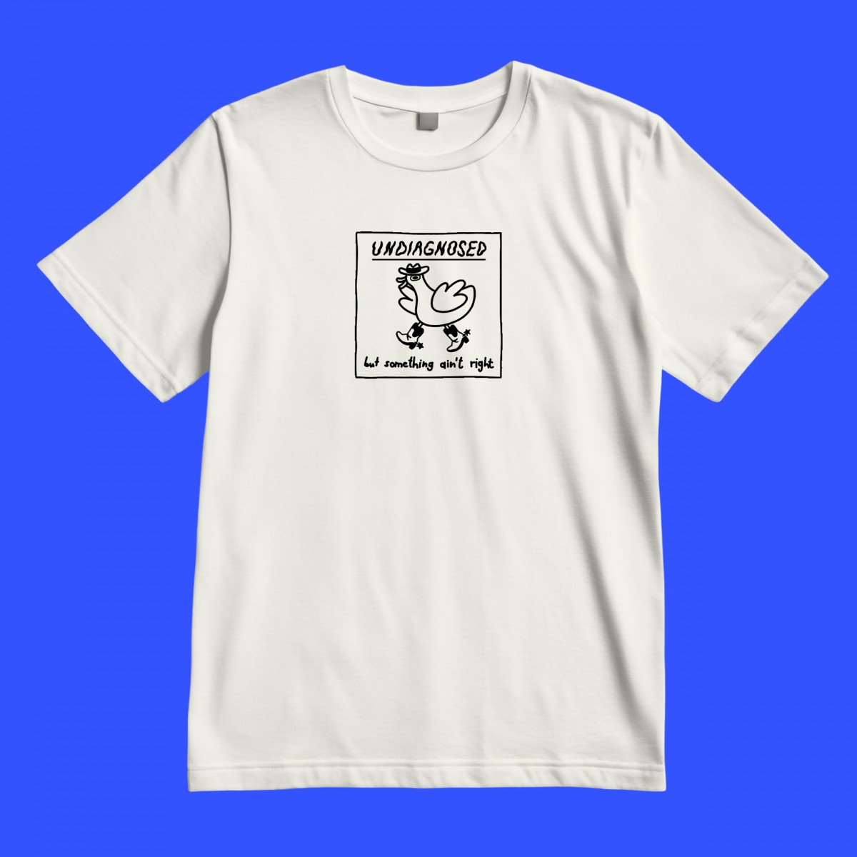 The Naughty District - Shirt mit handgefertigtem Siebdruck »Undiagnosed but something ain't right«