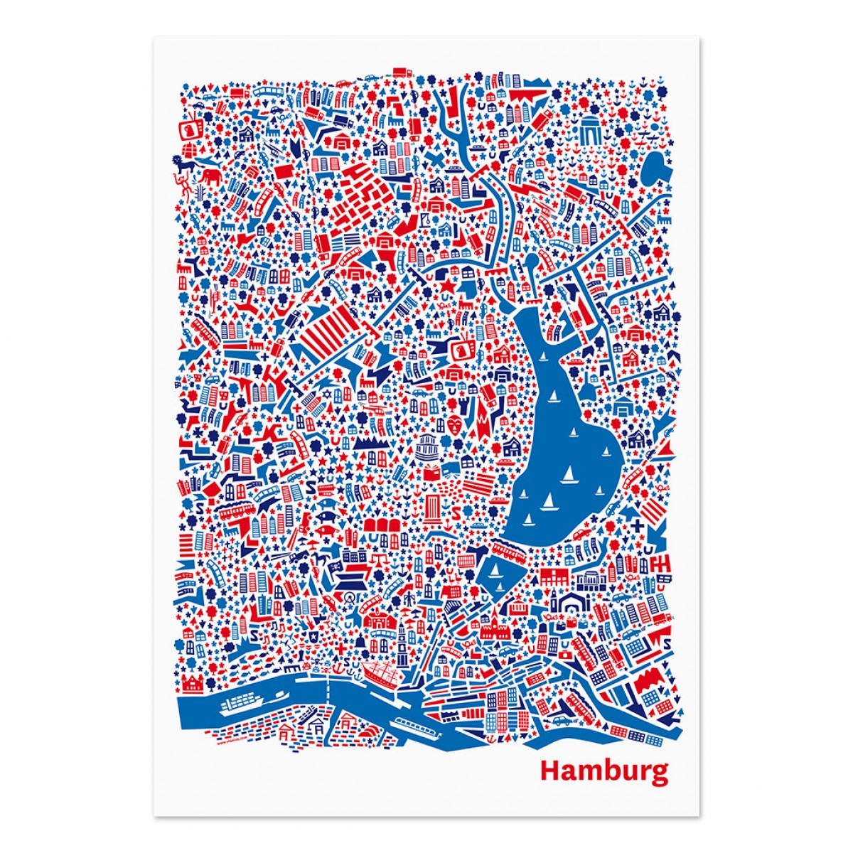 Vianina Hamburg Poster 70 x 100