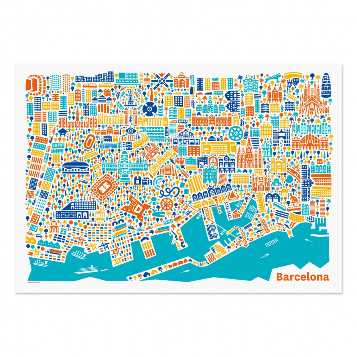 Vianina Barcelona Poster 100 x 70