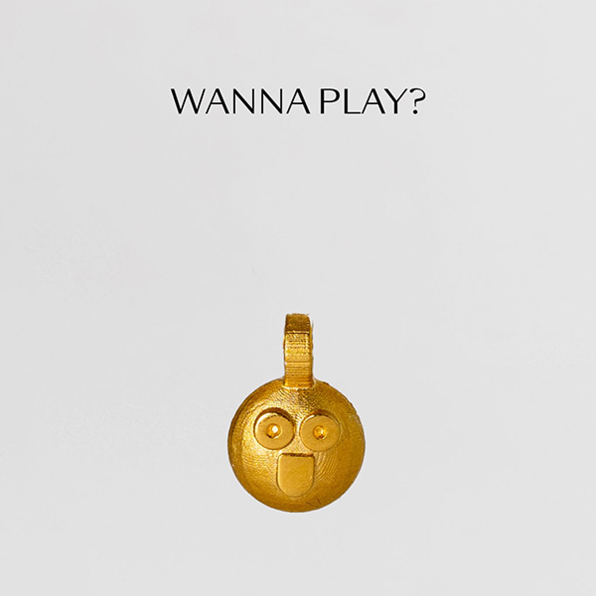 related by objects - vibe necklace - wanna play? - 925 Sterlingsilber - goldplattiert 