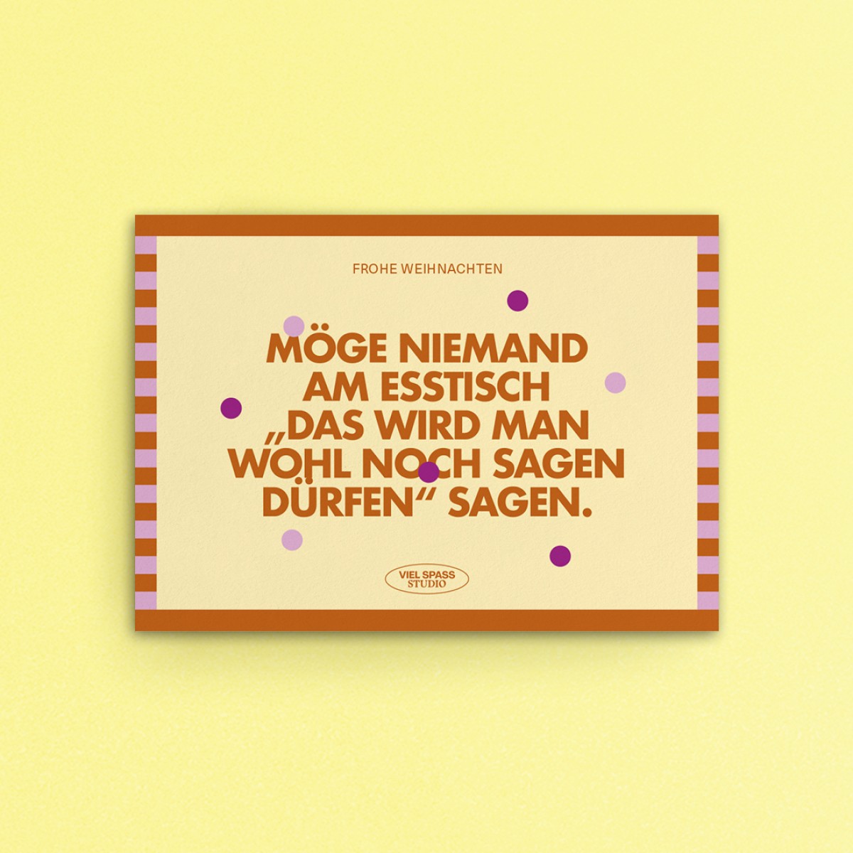 Ehrliche Weihnachtskarten, 3er Set – Viel Spass Studio