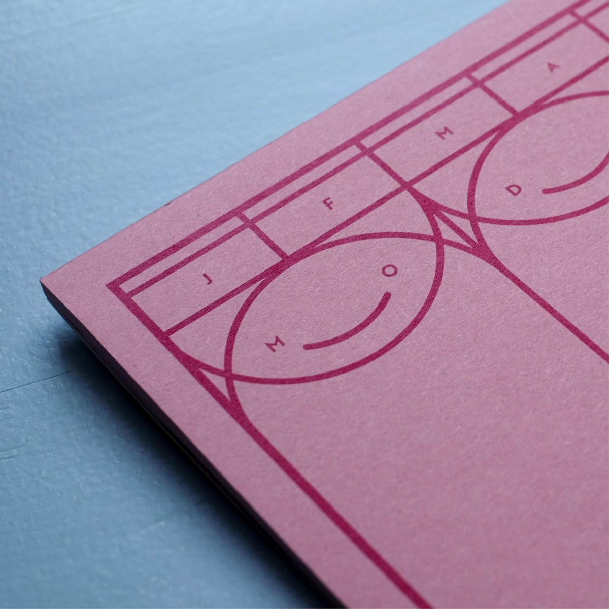 Wochenplaner (No. 24) / Grafischer Wochenplaner A4 – Pink / frau rippe