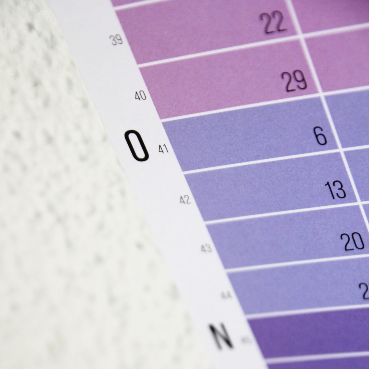 Wandkalender 2025 „Pink-Rosé-Violett“ Jahresplaner | Limited Edition | 100% Recyclingpapier | Deutsch-Englisch