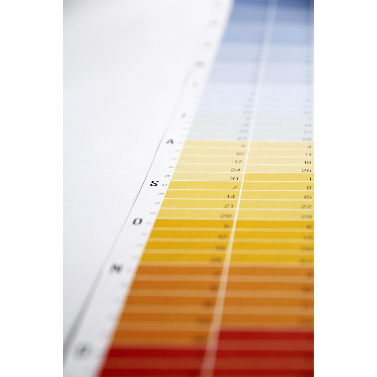 Wandkalender 2026 „Blue Hour“ Jahresplaner | Limited Edition | 100% Recyclingpapier | Deutsch-Englisch | Rückseite „Regenbogen“