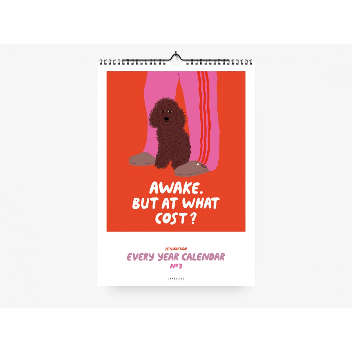typealive / Wandkalender DIN A4 / Petisfaction "Dogs" No. 3