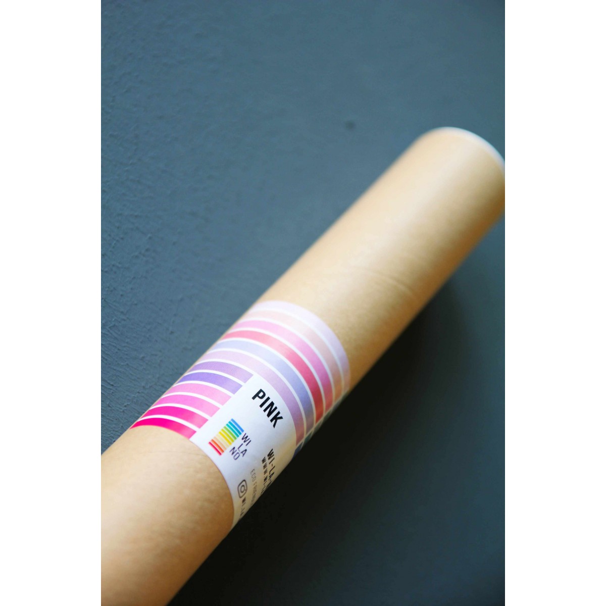 Wandkalender 2026 „Pink-Rosé-Violett“ Jahresplaner | Limited Edition | 100% Recyclingpapier | Deutsch-Englisch | Rückseite „Pastell-Türkis“
