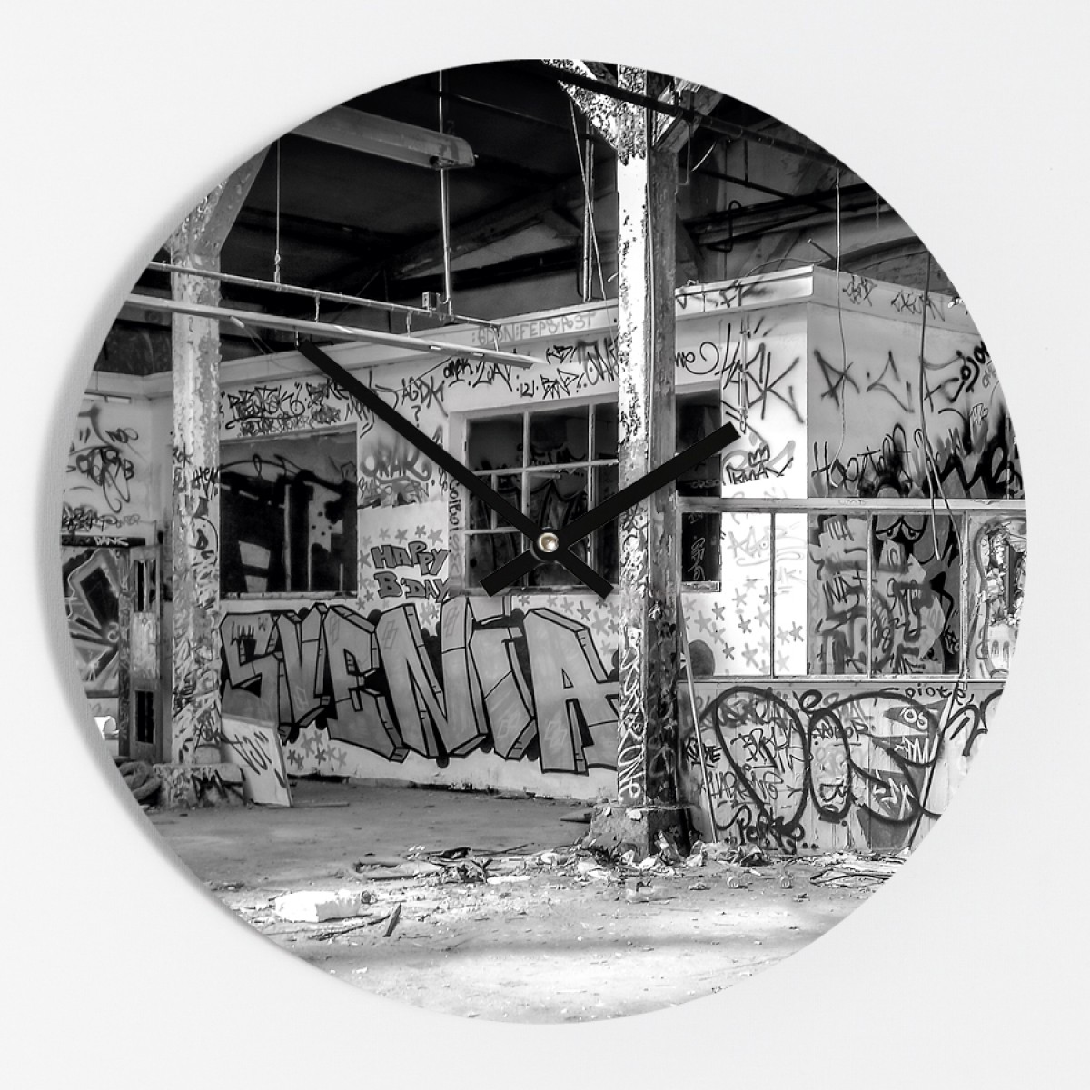 Amy & Kurt Berlin Wanduhr "RAW Berlin"