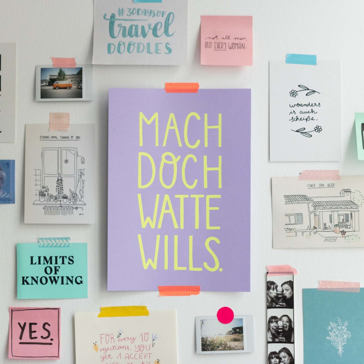 Limited Edition Siebdruck "Mach doch watte wills" - SMARACUJA