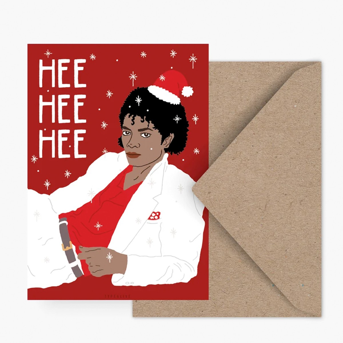typealive / Weihnachtskarten 4er Set / Hee Hee Hee