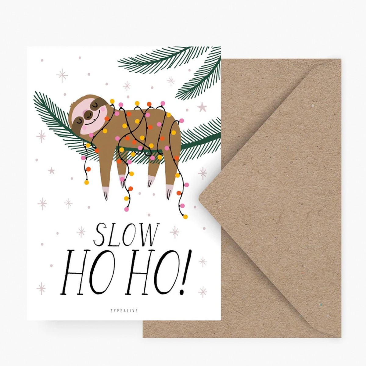 typealive / Weihnachtskarten 4er Set / Slow Ho Ho