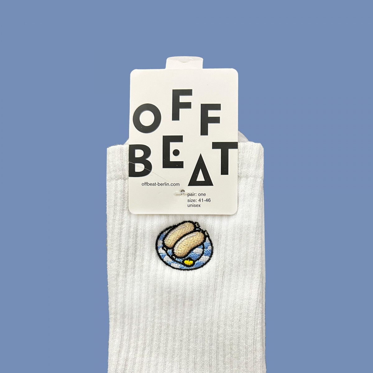 Bestickt Weisswurst Socken von Offbeat