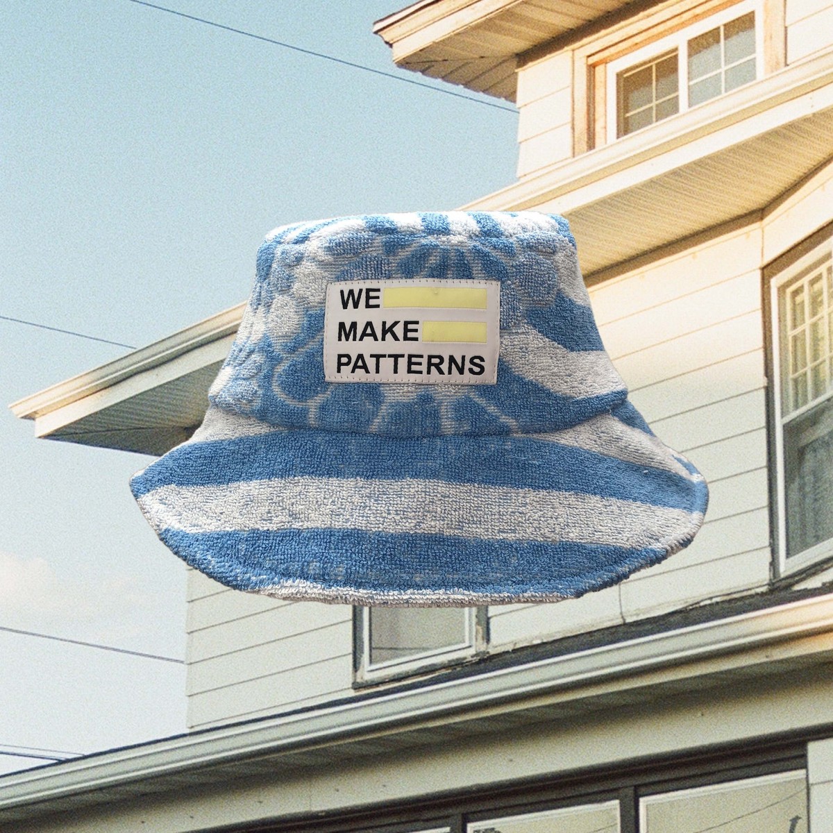We Make Patterns - Towel Bucket Hat Blue
