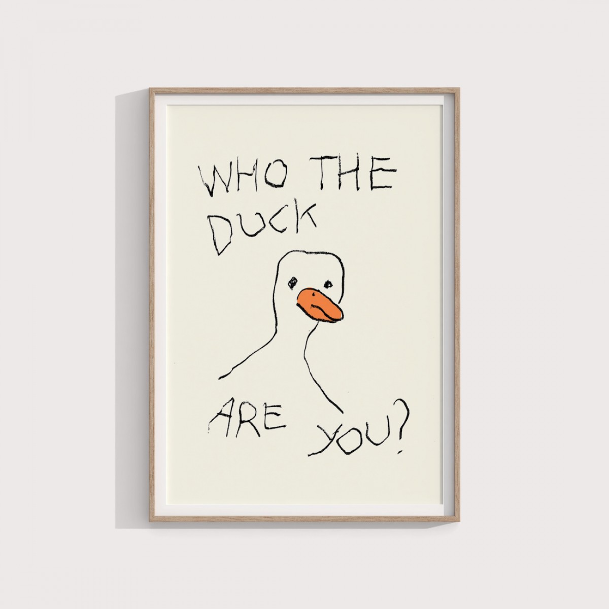 Who the duck are you? – Print von Lavanda Posters