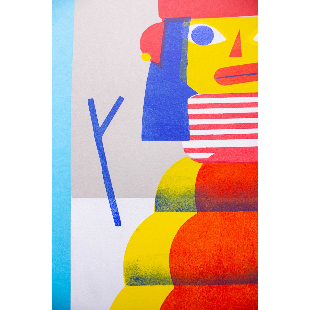 Martin Krusche - Schablonendruck »Wintermädchen«, DINA3