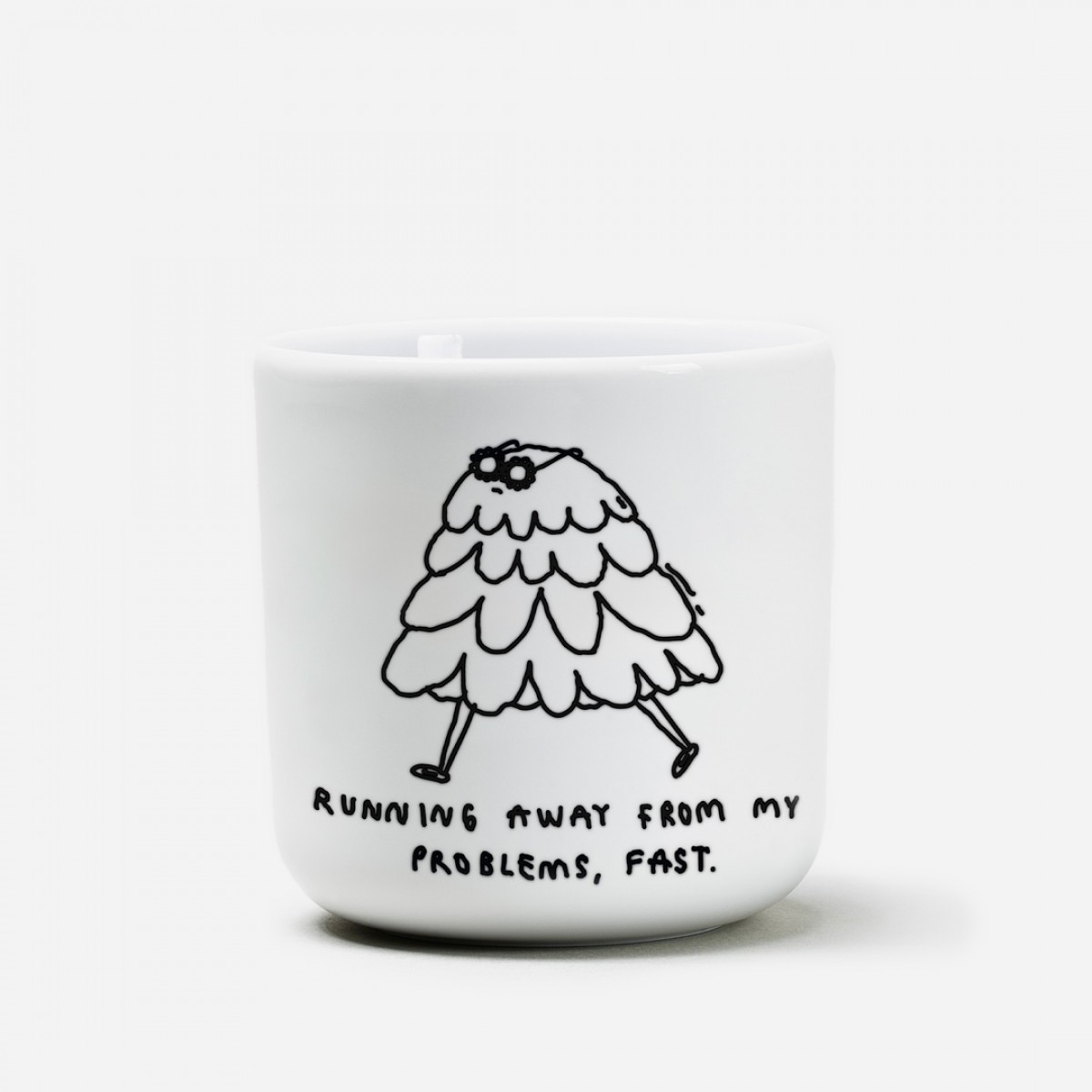 RUNNING AWAY FROM MY PROBLEMS, FAST Becher - yahya studio, johanna schwarzer