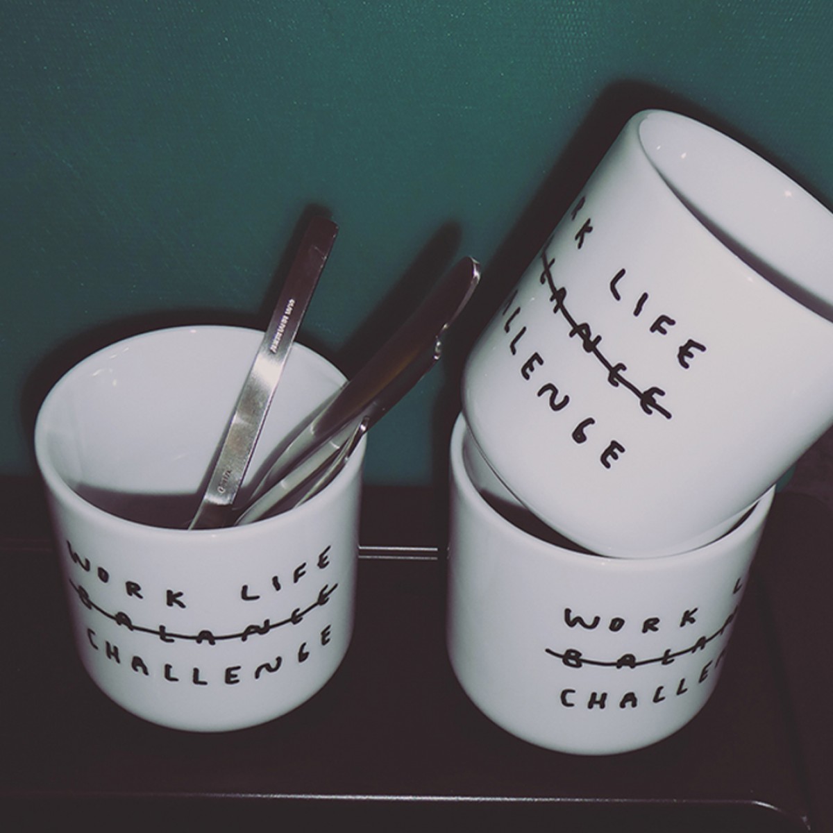WORK LIFE CHALLENGE Becher - yahya studio, johanna schwarzer
