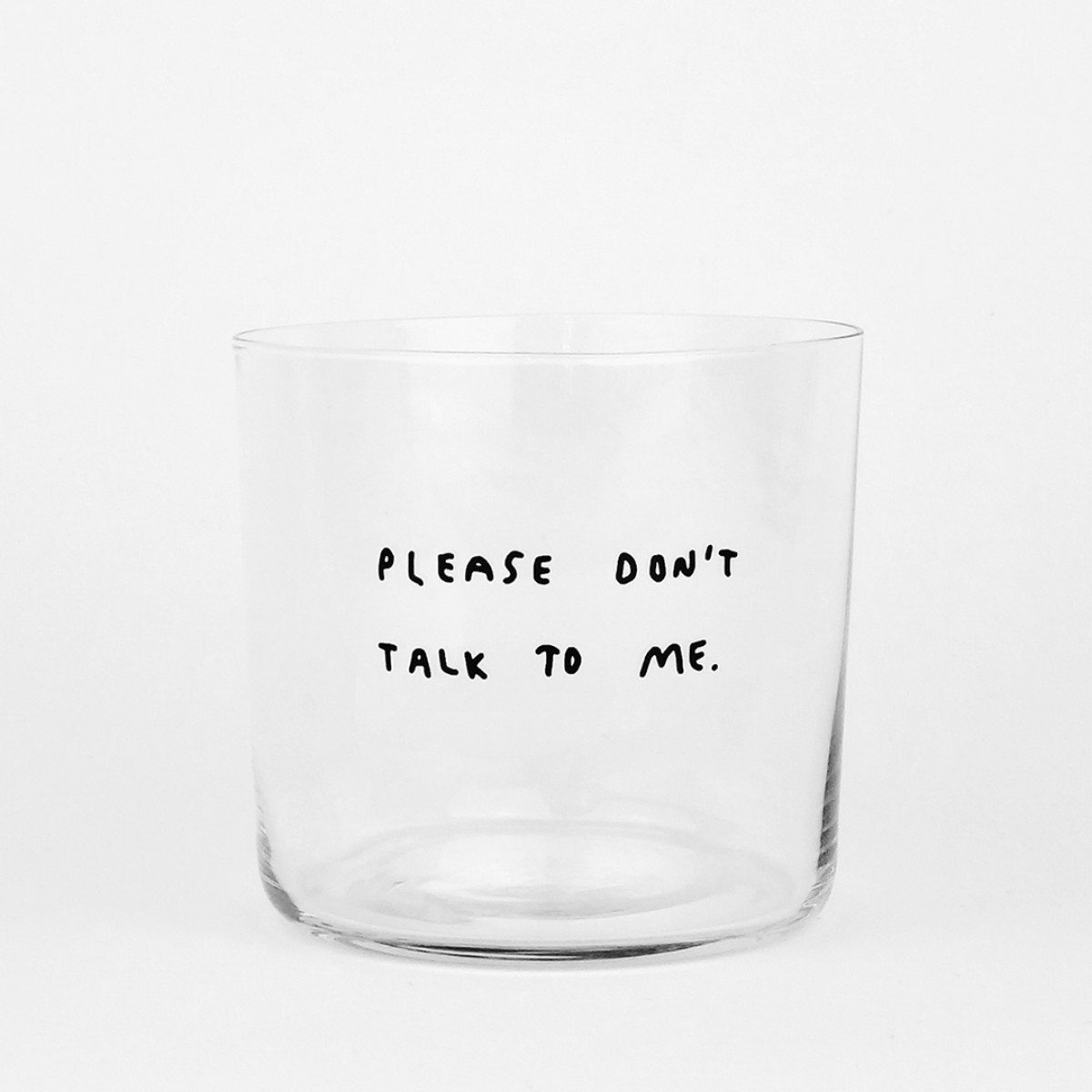 PLEASE DON'T TALK TO ME Glas – yahya studio, johanna schwarzer