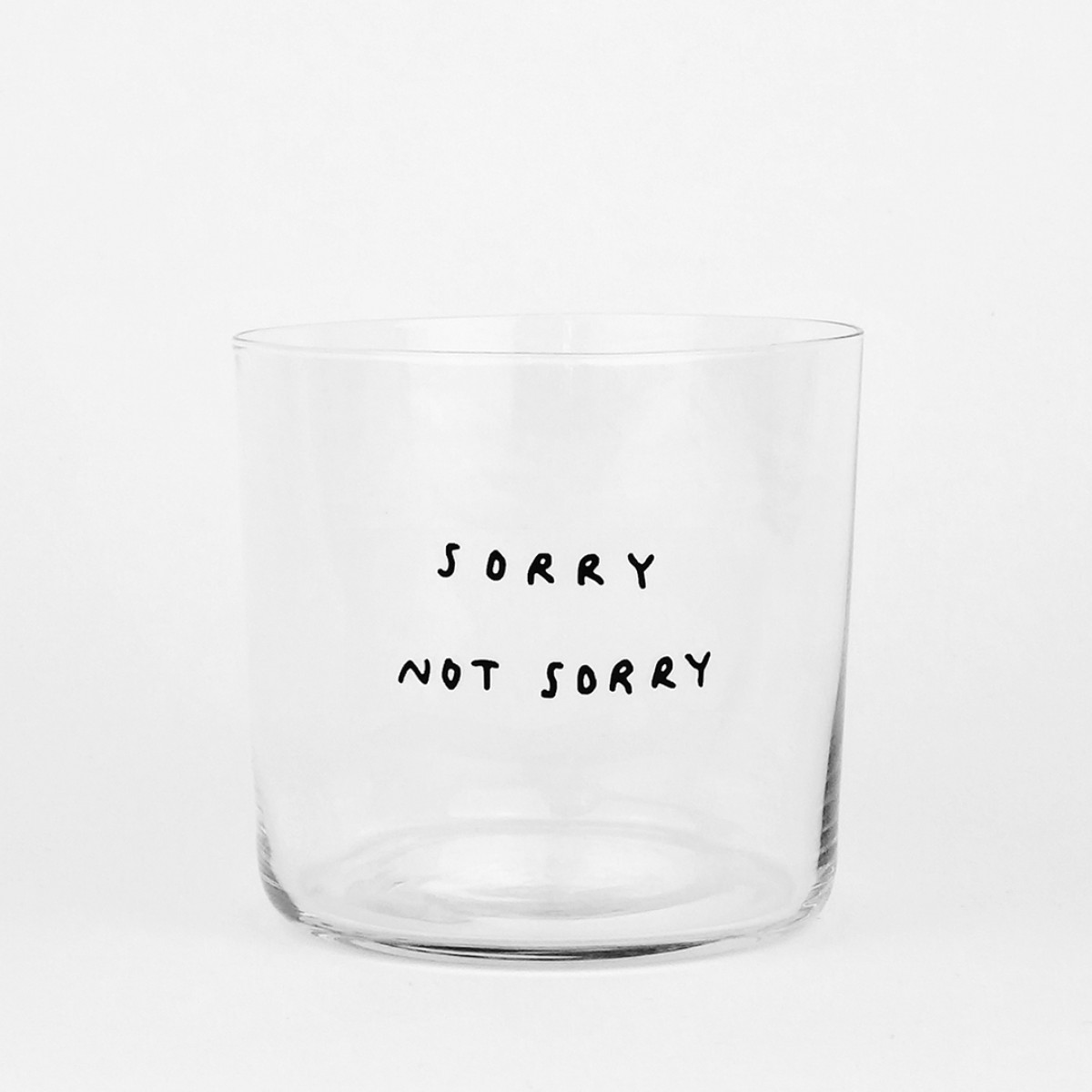 SORRY NOT SORRY Glas – yahya studio, johanna schwarzer