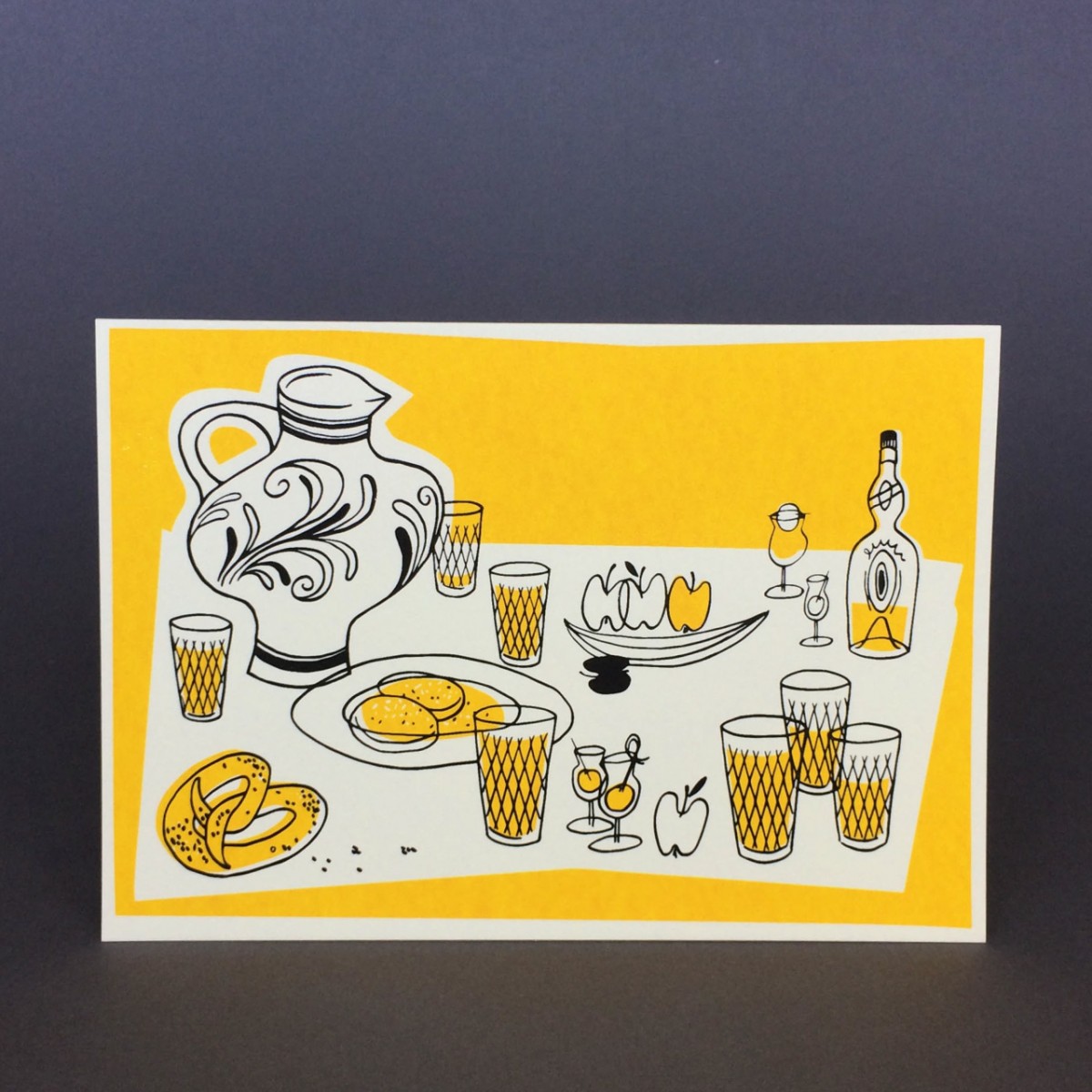 Print now - Riot later ● Apfelwein, 3 Karten mit Umschlag